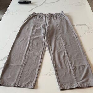 Eileen Fisher knit cotton lantern pants S